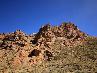 Fototapeta premium View of rocks in the Teide National Park in tenerife