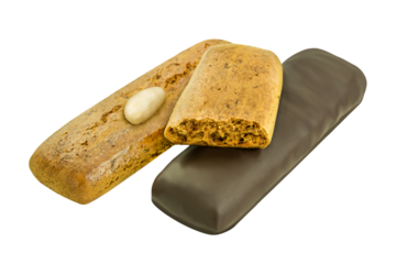 2 Sorten  Aachener Printen   Hintergrund transparent