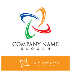 Obraz premium Logistics company logo icon