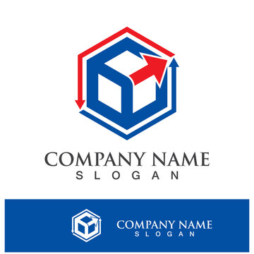 Logistics company logo icon