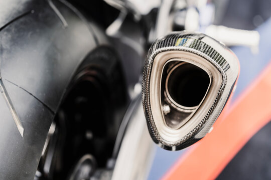 New motorcycle carbon exhaust pipe