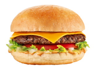 cheese salada em fundo branco - hambúrguer com salada, tomate e queijo