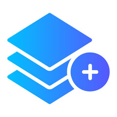Obraz premium layer gradient icon