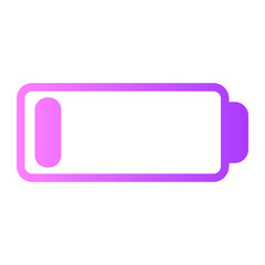 low battery gradient icon