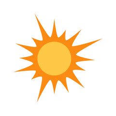 shining sun, spherical sun icon,cartoon text frame,Various circular speech bubbles, conversation