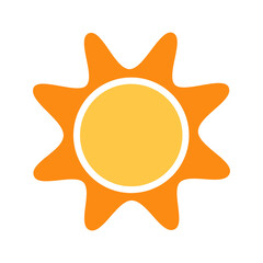 shining sun, spherical sun icon,cartoon text frame,Various circular speech bubbles, conversation