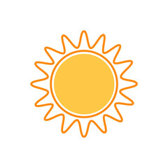 shining sun, spherical sun icon,cartoon text frame,Various circular speech bubbles, conversation