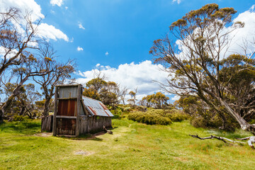 Wallace Hut near Falls Creek in Australia
