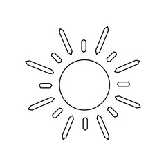 shining sun, spherical sun icon,cartoon text frame,Various circular speech bubbles, conversation