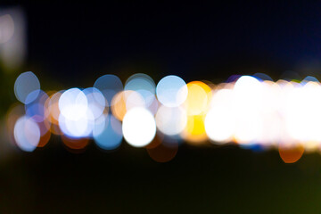 Colorful bokeh abstract background. Noise and gain. Motion blur.