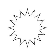 shining sun, spherical sun icon,cartoon text frame,Various circular speech bubbles, conversation