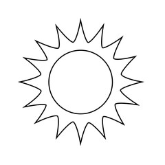 shining sun, spherical sun icon,cartoon text frame,Various circular speech bubbles, conversation