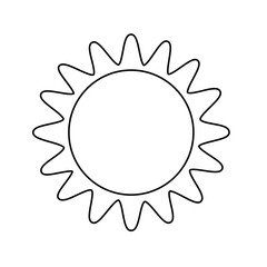 shining sun, spherical sun icon,cartoon text frame,Various circular speech bubbles, conversation