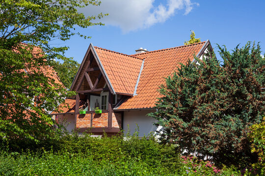 Einfamilienhaus, Wohngebäude im Grünen, Bruchhausen-Vilsen, Niedersachsen, Deutschland