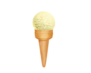 glace, cône, dessert, crème glacée,  une boule, deux boules, cornet, été, aliment, froid, blanc, dessert, gaufres, rafraîchissement, sucre, délicieux, vanille