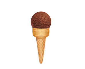 glace, cône, dessert, crème glacée,  une boule, deux boules, cornet, été, aliment, froid, blanc, dessert, gaufres, rafraîchissement, sucre, délicieux, chocolat