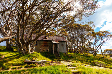 Cope Hut near Falls Creek in Australia