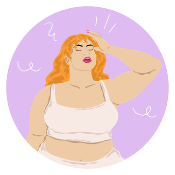 Curvy girl profile icon