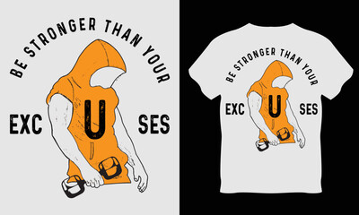 GYM Workout T-Shirt Design.