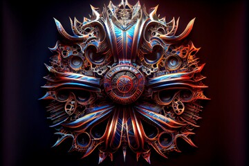 Midjourney abstract render of the British flag