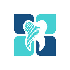 Icon logo vector for dental care health