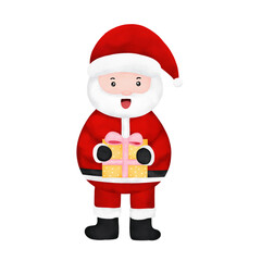 santa claus with gifts