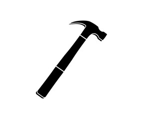 Hammer icon. Simple illustration of house hammer logo design. Carpenter hammer tool vector design and illustration.

