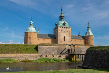 View of The Kalmar Castle in summer, Sweden © hivaka