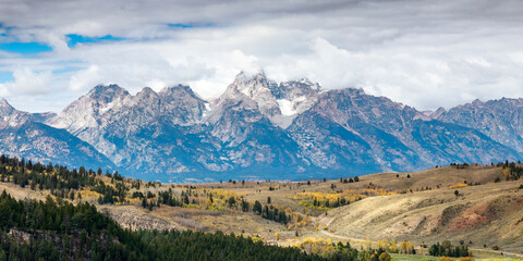 Landscape near Grand teton National Park. USA.