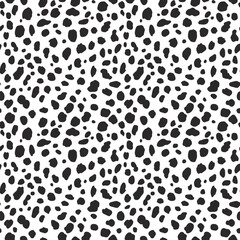 Dalmatian spotted seamless pattern