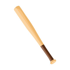 Sport wooden baseball bat cartoon vector. Balls and gaming item for sport vector. Illustration of recreation