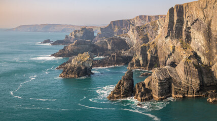 Mizen Head Lighthouse with spectaculars cliffs in West Cork Ireland 