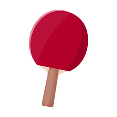 Sport ping pong tennis racket cartoon vector. Sport vector illustration of recreation
