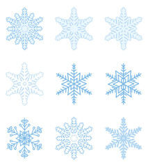 snow flake ice effect falling winter climate weather