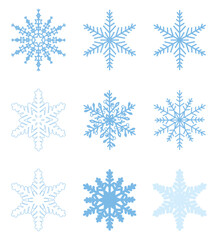 snow flake ice effect falling winter climate weather