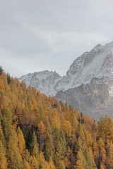 Mountains in Chamonix, French Alps. 