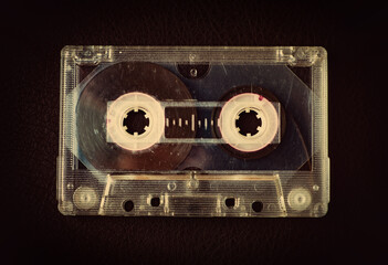 Audio Tape Cassette closeup