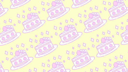 ⭐︎Retro cream cake wallpaper⭐︎