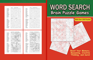 Word Search Puzzles Game Book for Kids and adults