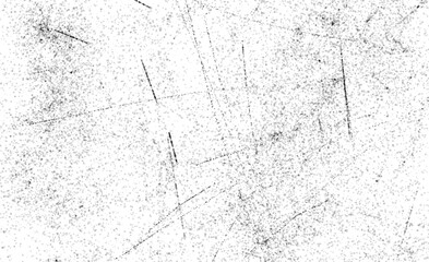 Grunge black and white pattern. Monochrome particles abstract texture. Background of cracks, scuffs, chips, stains, ink spots, lines. Dark design background surface
