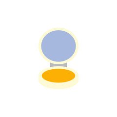 Beauty powder icon in color, isolated on white background 
