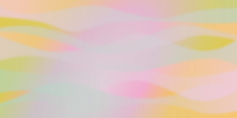 Fondo banner degradado formando ondas de colores en colores naranjas, amarillos, verdes y rosas. Fondo con destellos abstractos. Archivo de alta resolución