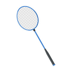 Sport badminton racket cartoon vector. Gaming item for sport vector. Illustration of recreation