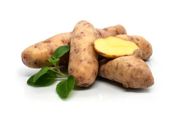 Closeup von Bamberger Hörnchen Kartoffeln