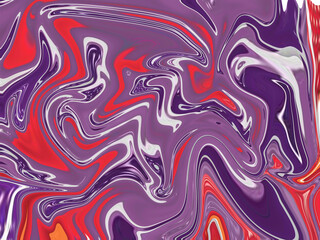 Glowing particles liquid dynamic flow. Trendy fluid cover design