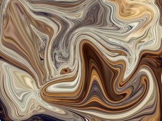 Glowing particles liquid dynamic flow. Trendy fluid cover design