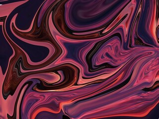 Glowing particles liquid dynamic flow. Trendy fluid cover design