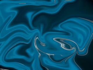 Glowing particles liquid dynamic flow. Trendy fluid cover design