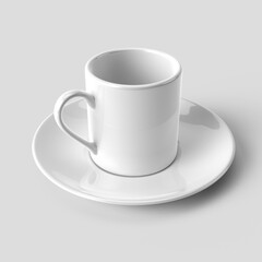 3d illustration - White espresso cup
