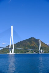 多々羅しまなみ公園から見上げる多々羅大橋